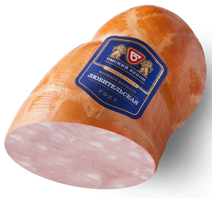 Колбаса вареная ОБ Любительская н/о порц в/у вес