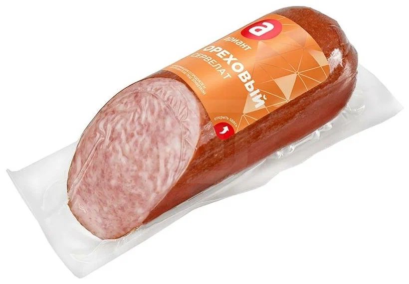 Колбаса в/к Ариант Сервелат Ореховый п/а 210 гр.