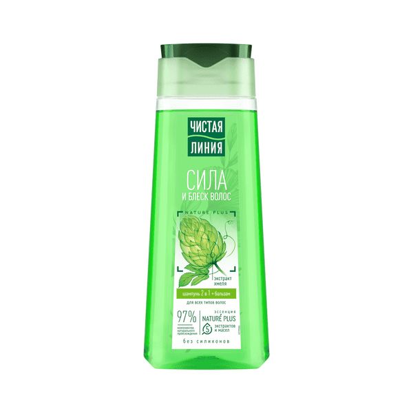 !ЧИСТАЯ ЛИНИЯ Шампунь для волос Хмель 2в1 250мл *12-68932321