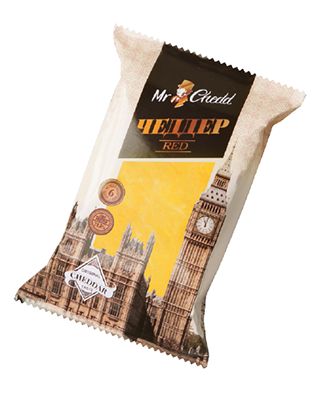Сыр Mr.Chedd ЧЕДДЕР RED 50% фасованный (6 месяцев выдержки) флоу-пак 200 г