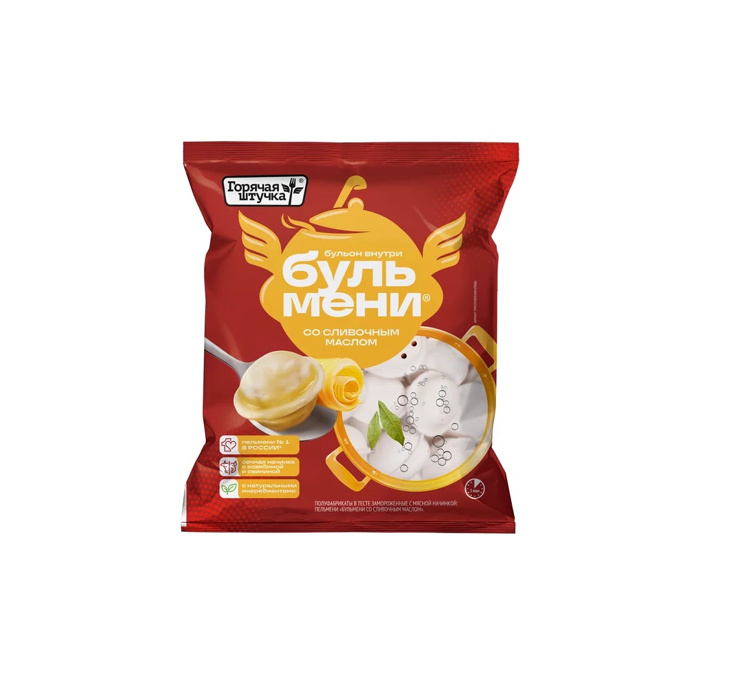 Пельмени Горячая штучка Бигбули со сливочным маслом Бигбули 0.43 кг