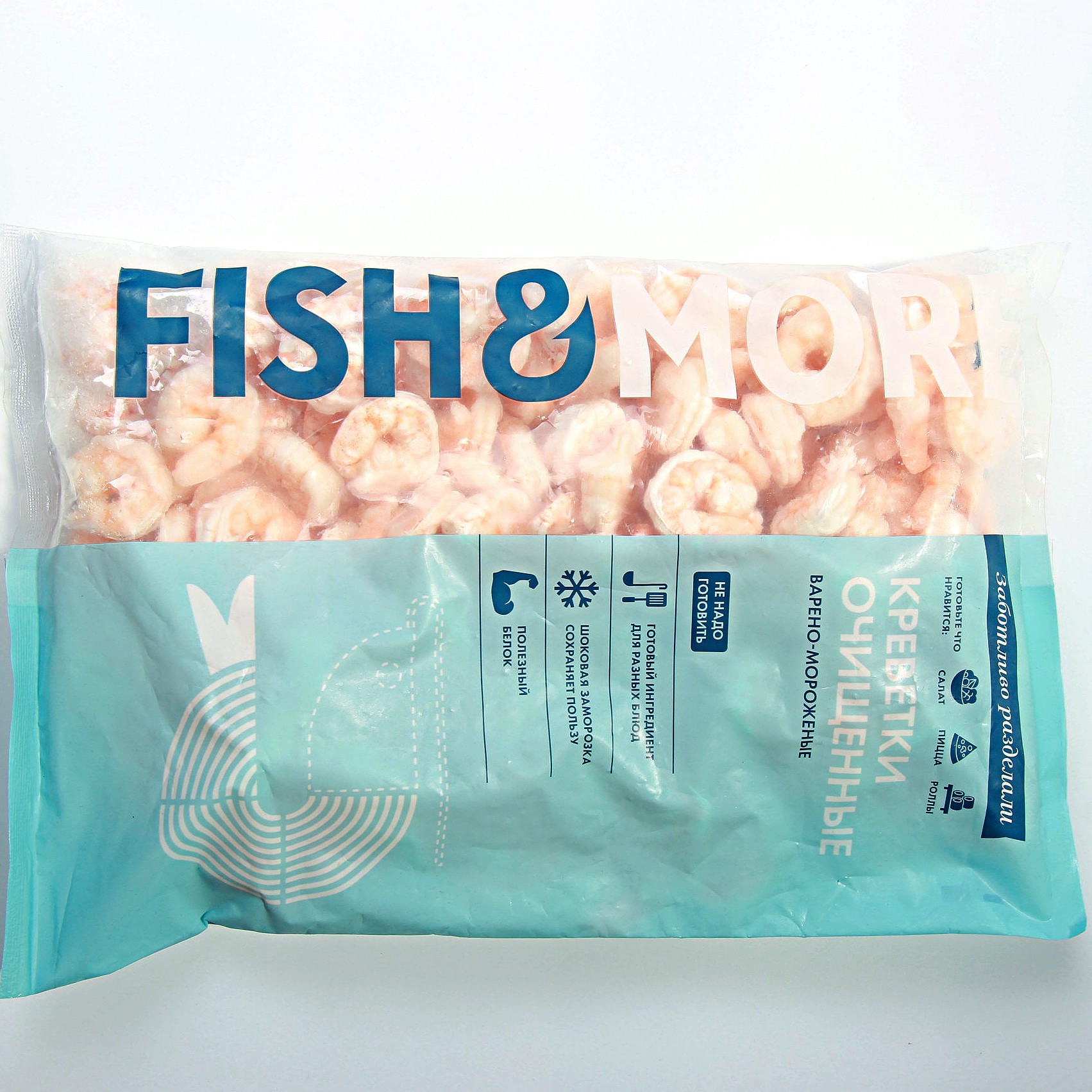 Креветка Fish & More 51/60 бланш в/м/очищеная 0,93 кг