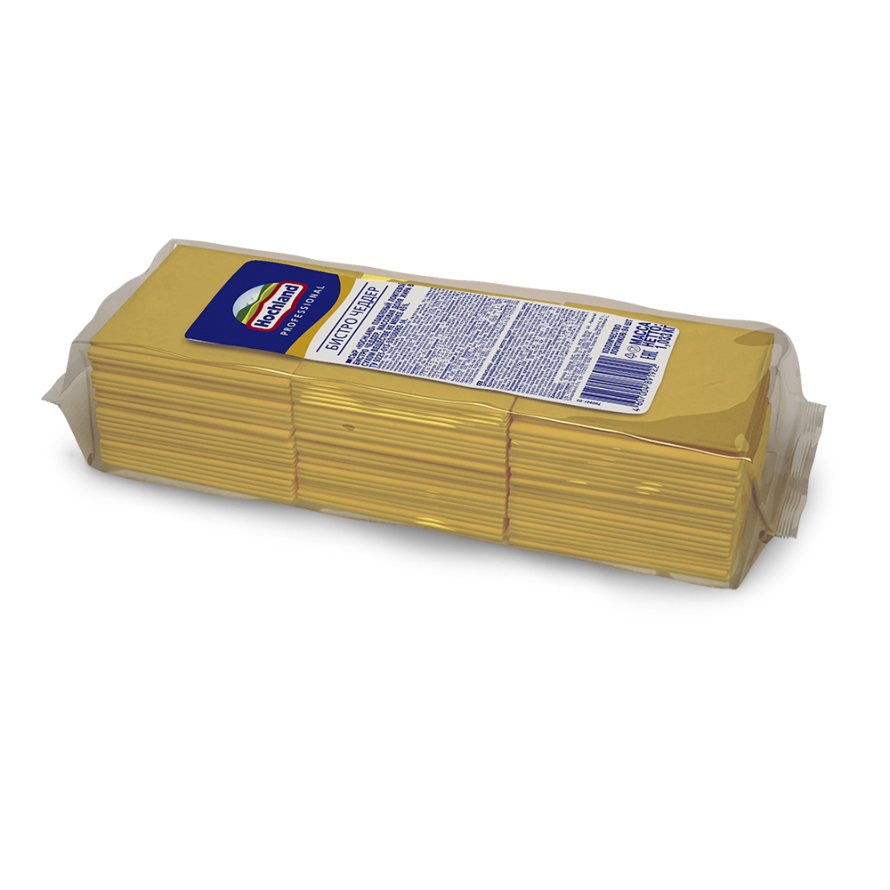 Сыр Hochland Чеддер ломтевой 1,107 кг HoReCa