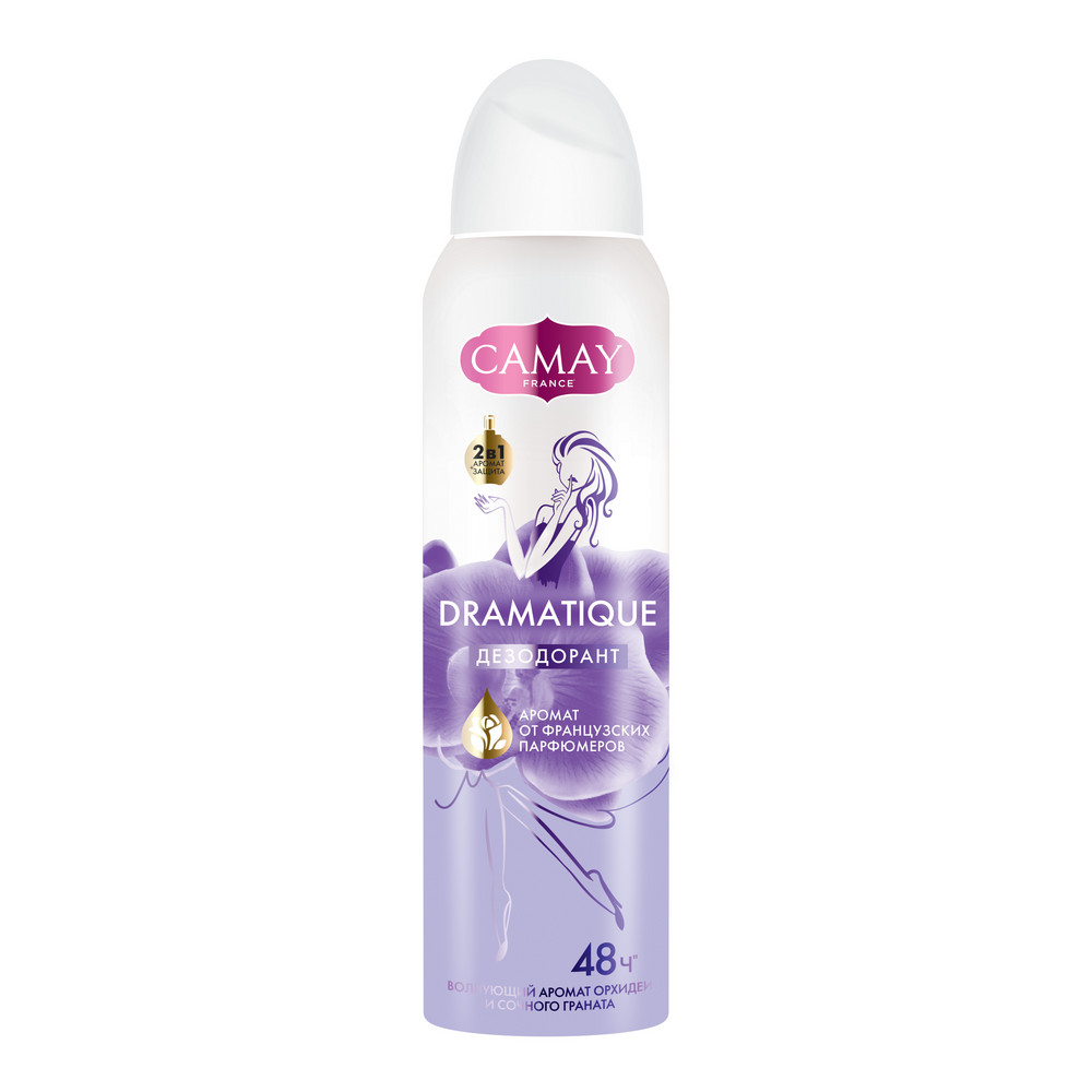 CAMAY Дезодорант-аэрозоль ДРАМАТИК 12*150мл