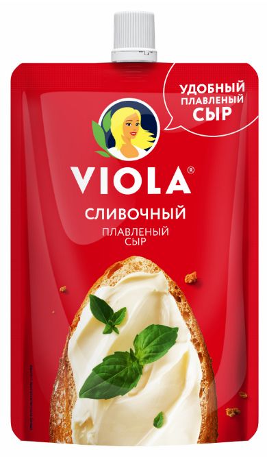 Сыр Виола плавленый Сливочный 45% м/у 180г