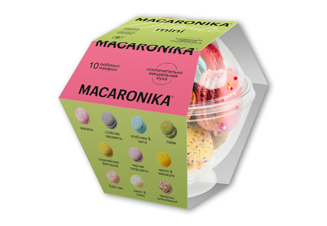 Пирожные Macaronika набор 10 шт 60 г