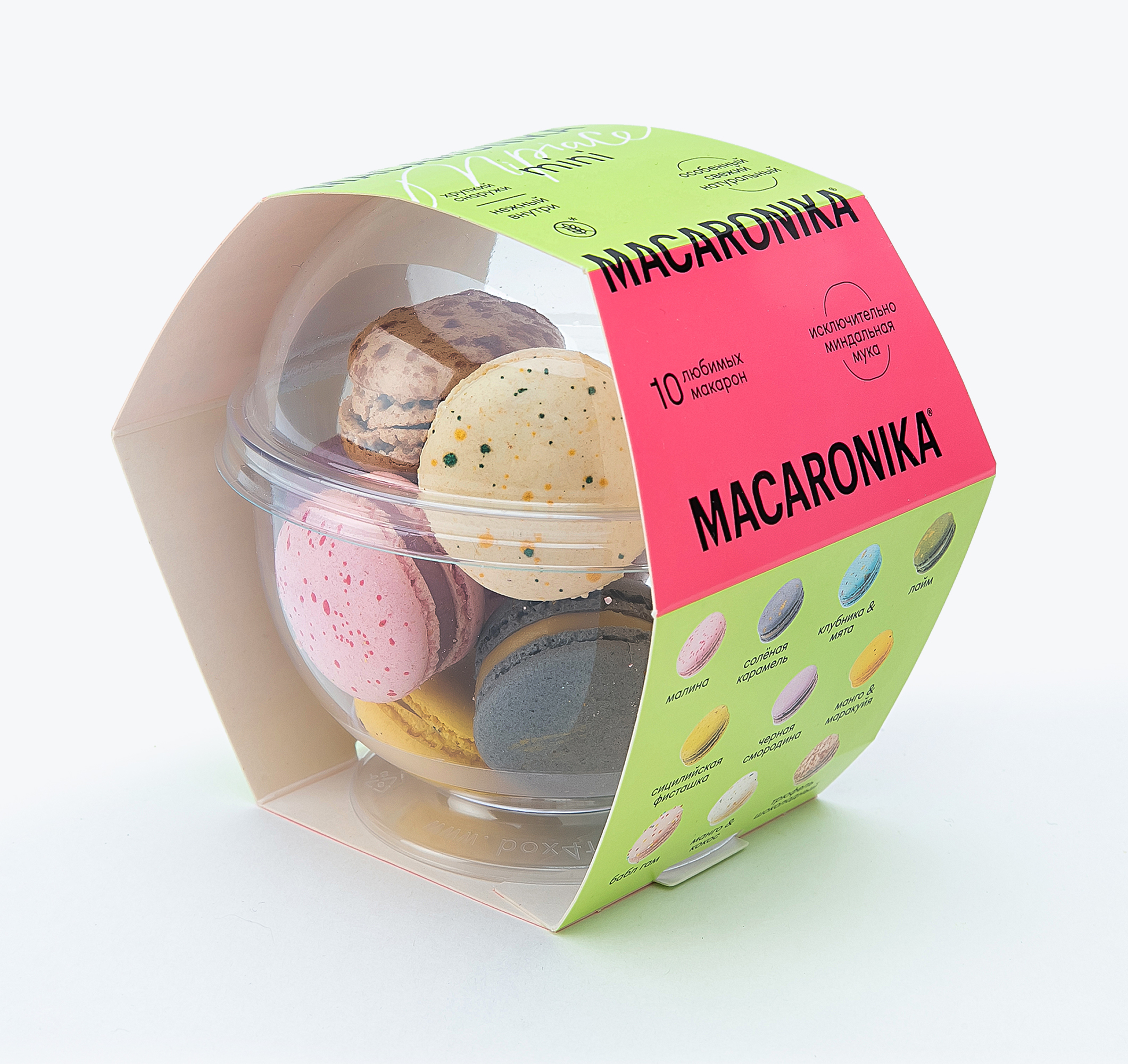 Пирожные Macaronika набор 10 шт 60 г