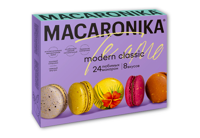 Пирожные Macaronika набор Классик 24.0 24 шт