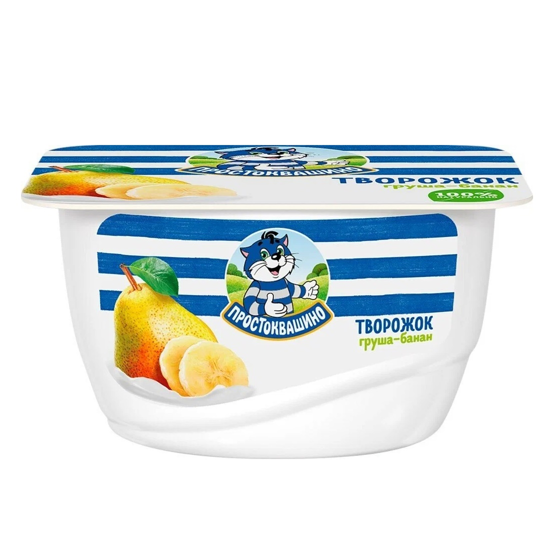 ТВОРОЖНЫЙ ДЕСЕРТ ПРОСТОКВАШИНО ГРУША БАНАН 3,6 % 130 мл Л8