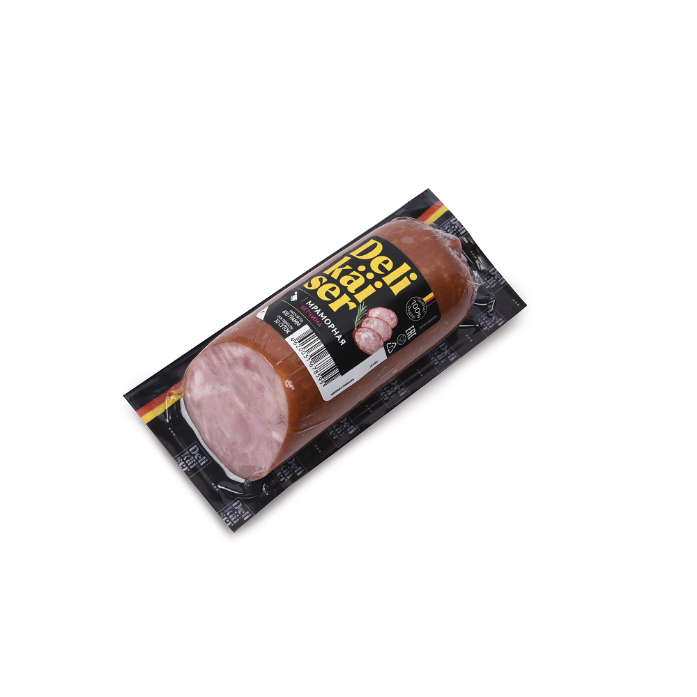 Ветчина Delikaiser Мраморная в/у 0,4 кг