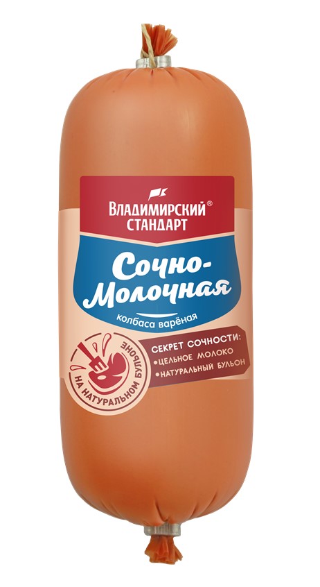 Колбаса вареная ВладСтандарт Сочно-молочная 400 г
