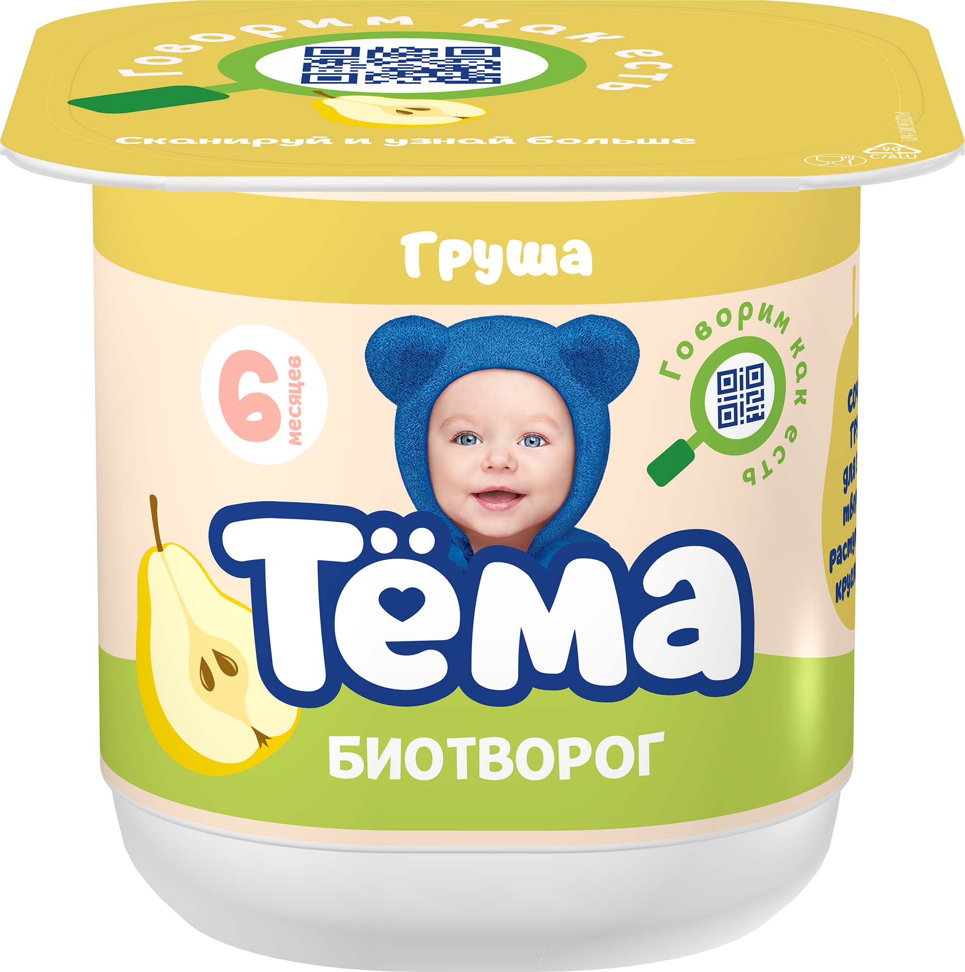Тема Биотворог Груша 4% 95г (6)