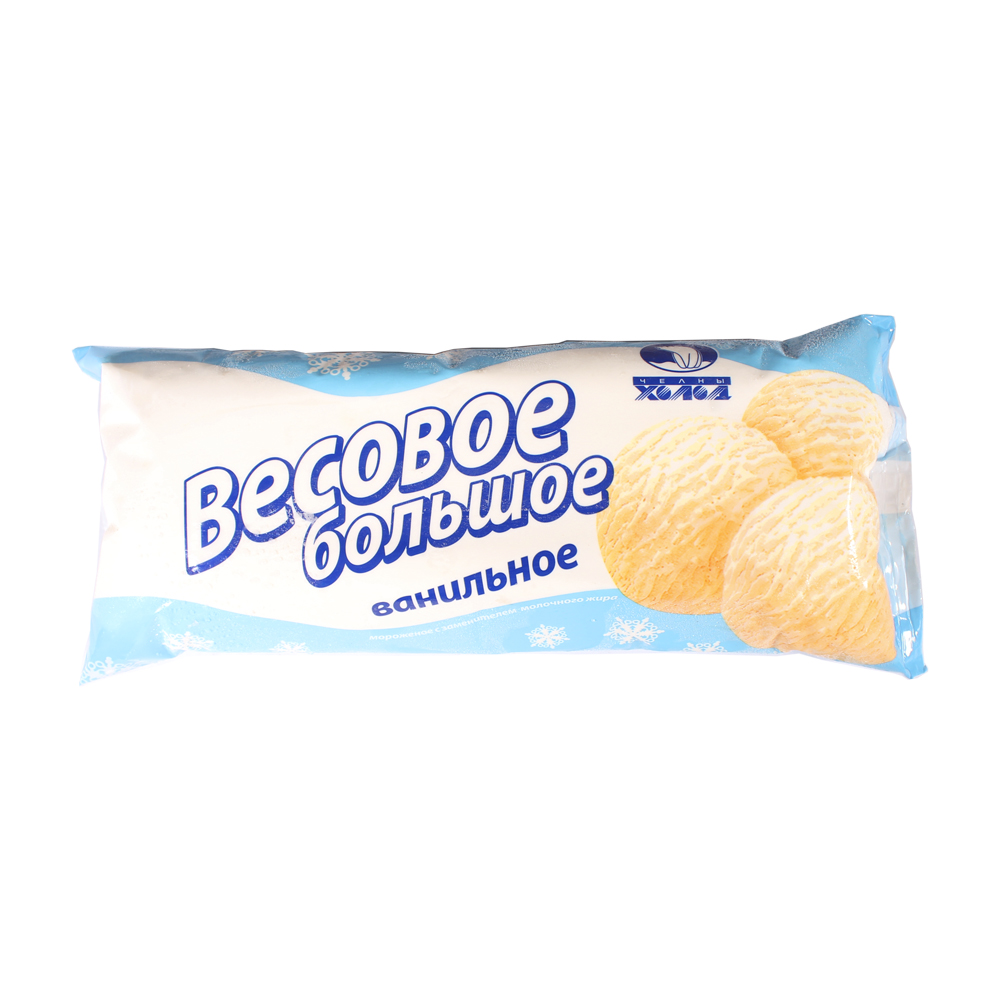 Мороженое НЧ Весовое большое молочное ваниль мешок 900г (983)