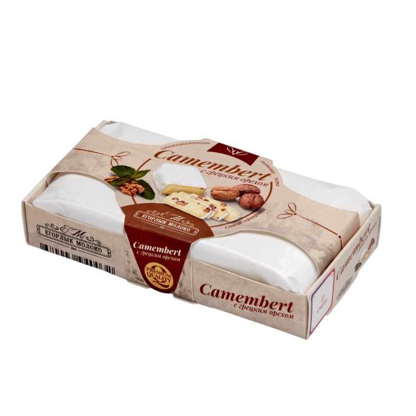 Сыр Егорлык молоко Камамбер с плесенью грецкий орех 125гр