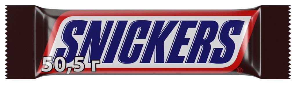 Шоколадный батончик Snickers 50,5г