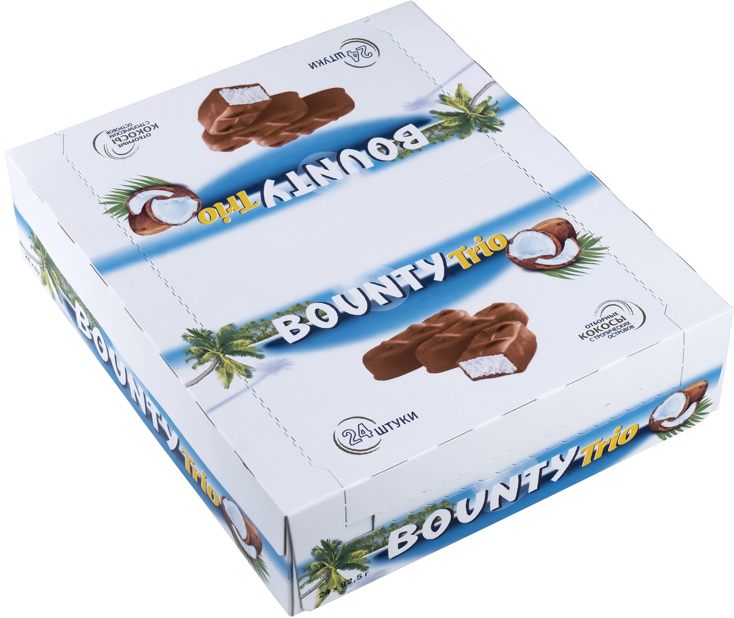 ТОП 100 Шок. батончик Bounty Trio 6*24*82,5г 273