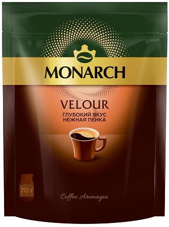 Кофе МОНАРХ ВЕЛЮР натур.раств.сублимир м/у 12*70г