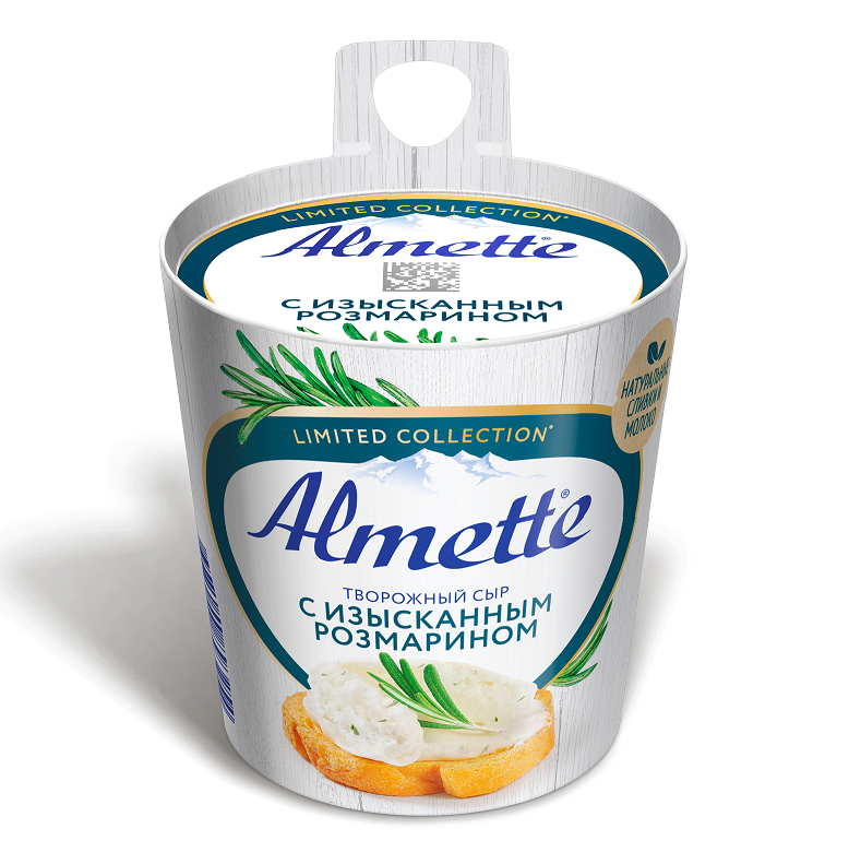 Сыр Альметте творожный Розмарин 60% пл/ст 150г