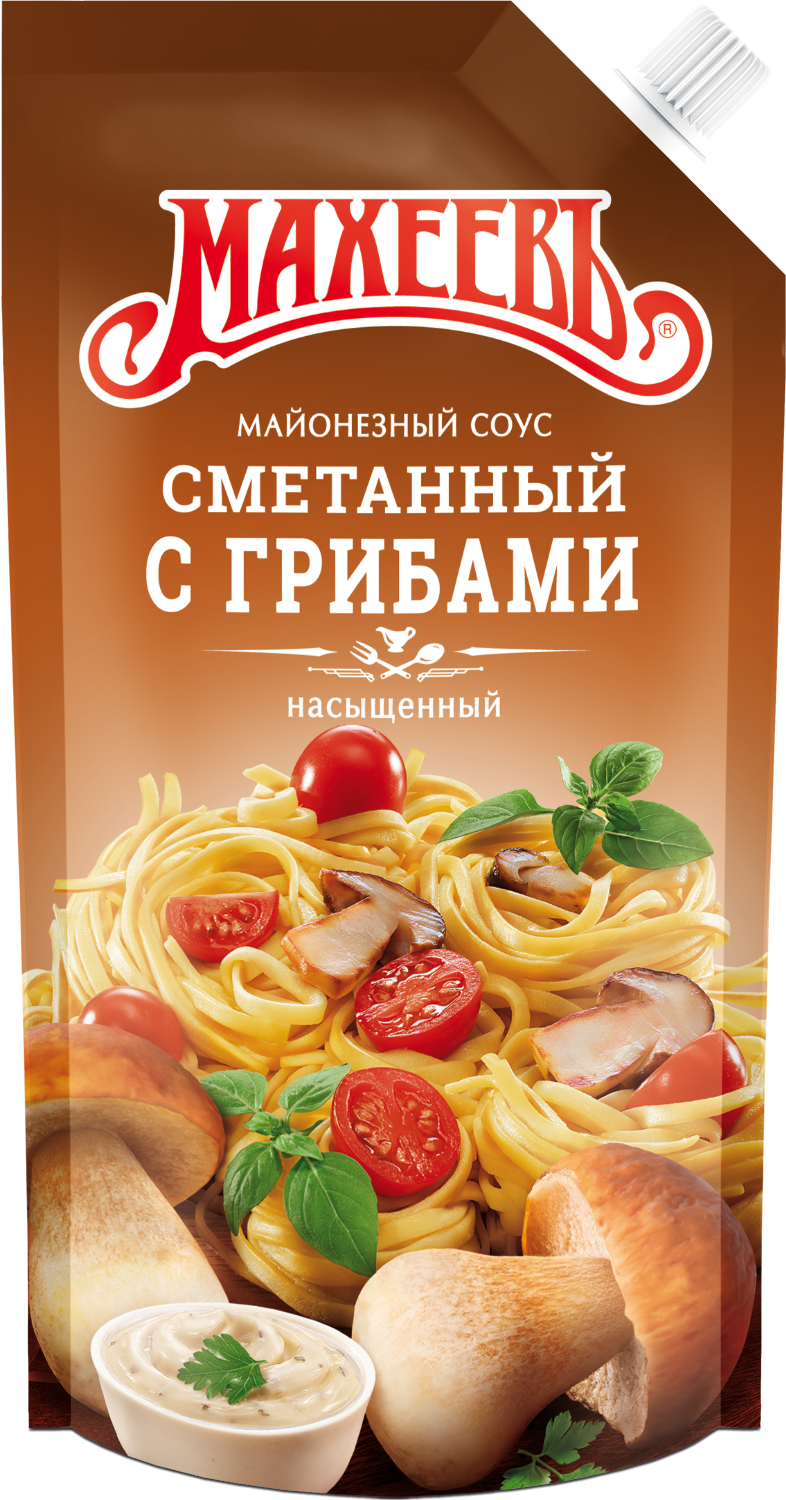 Соус Махеев Сметанный с грибами 25% Д/П 200 гр.