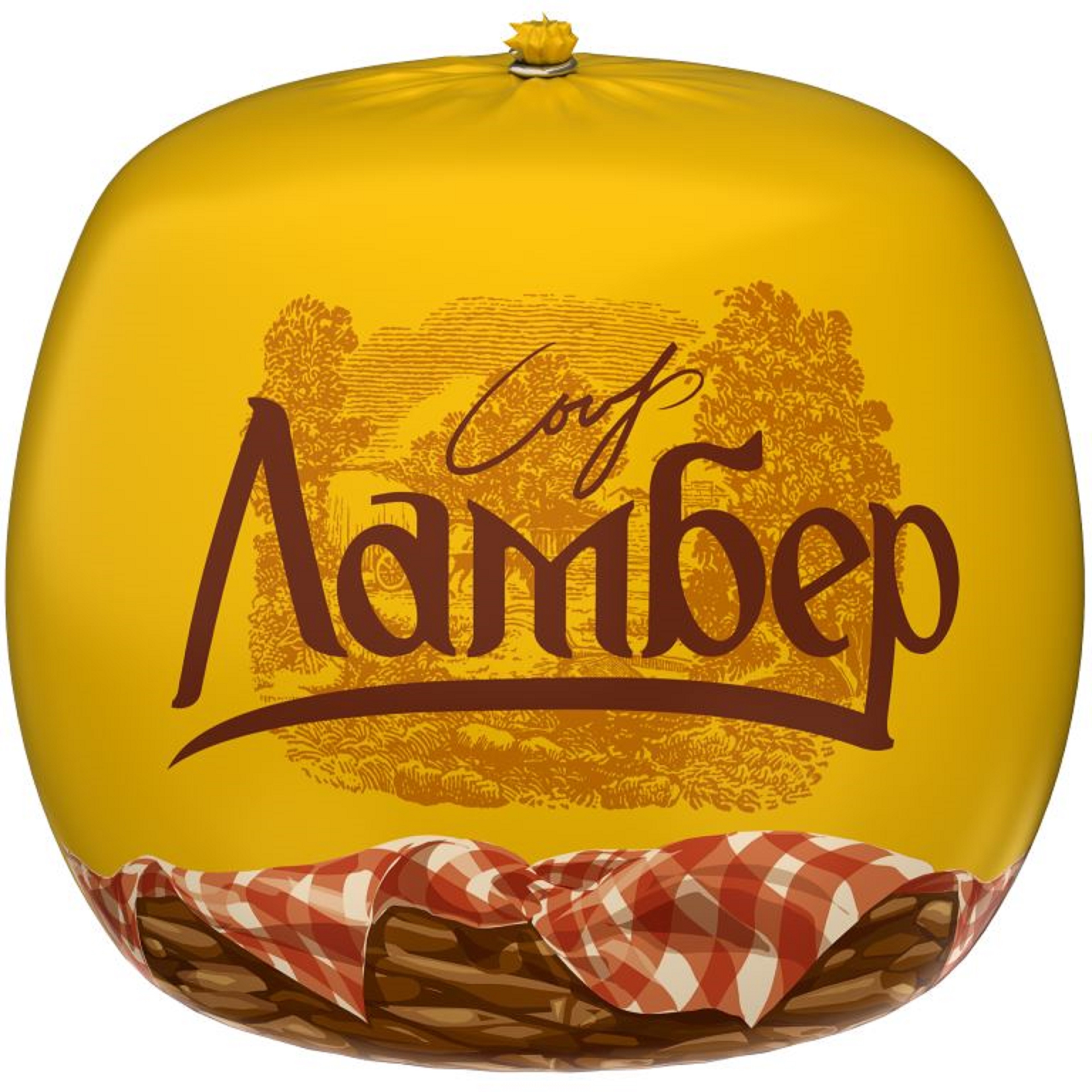 Сыр Ламбер круг 50% пленка вес 1 кг (270 сут)