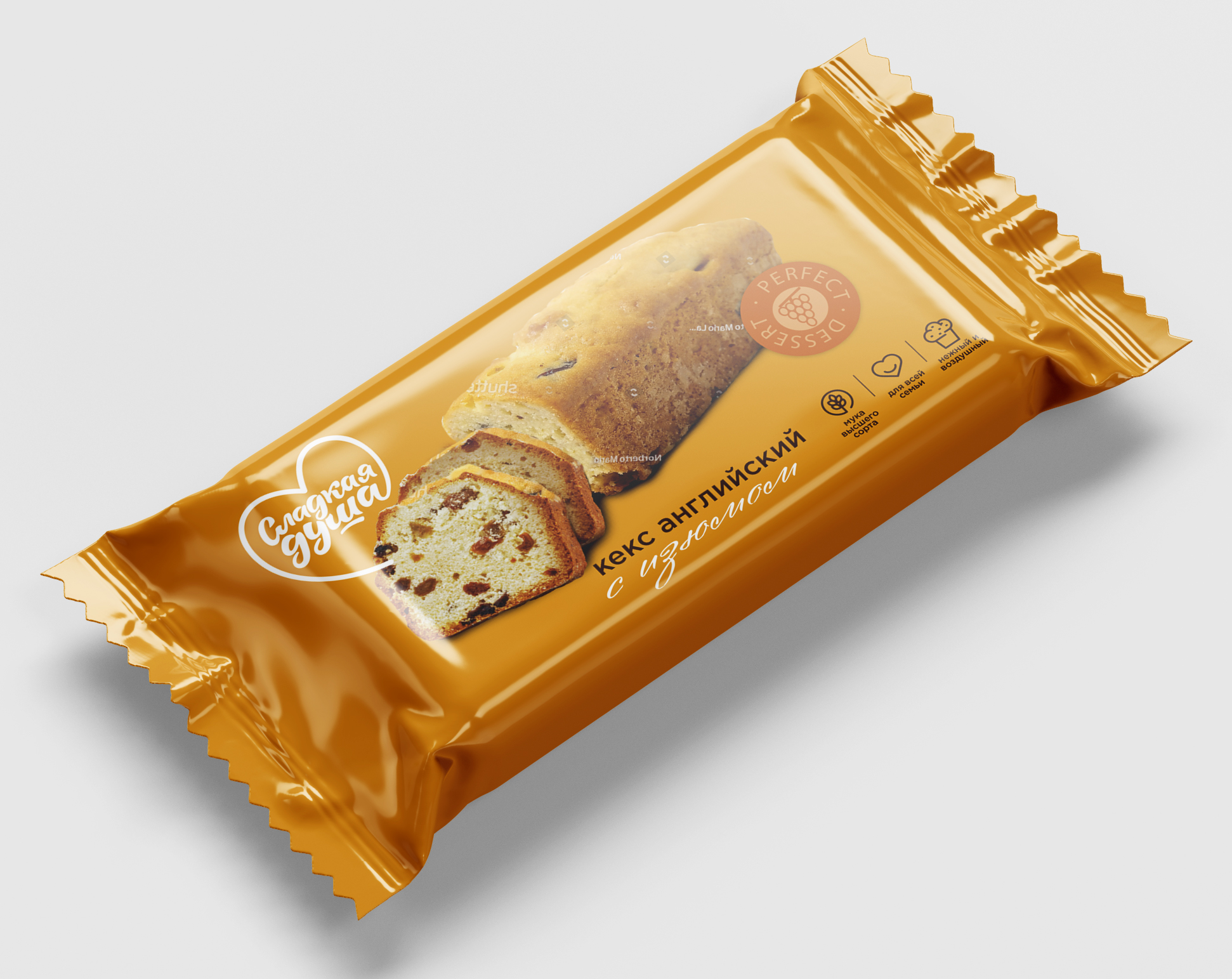 Кекс Сладкая душа Английский с изюмом 300гр.