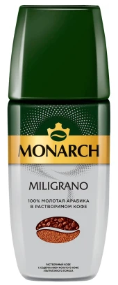 Кофе МОНАРХ МИЛИГРАНО натур.с добавлением молотого с/б 6*90г