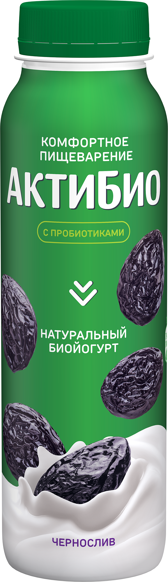 Биойогурт обогащенный АктиБио чернослив 1,5% 260г (9)
