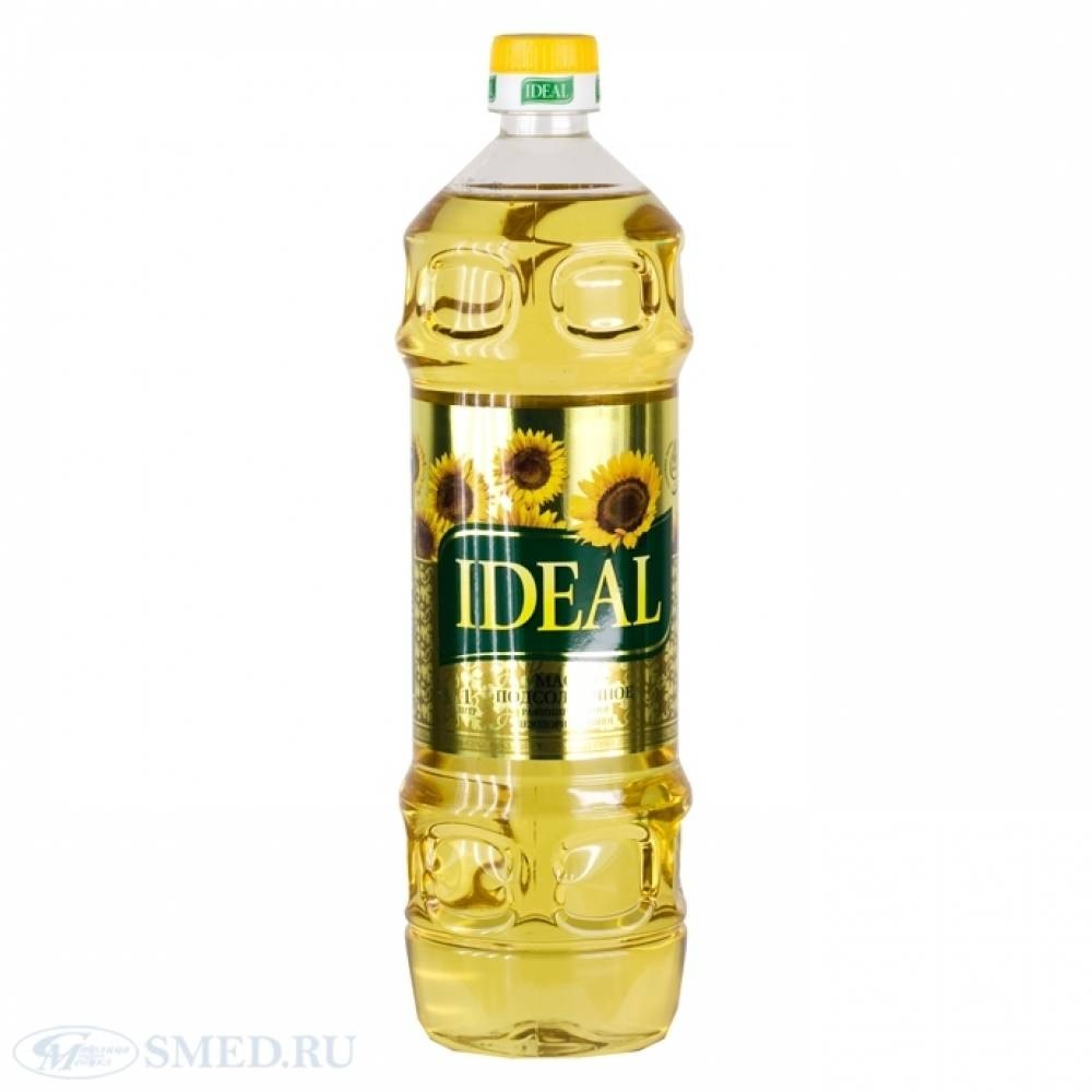 1л масло подсолн. "Идеал" раф.дез.*15