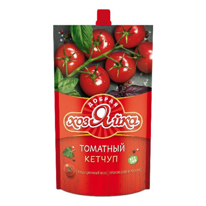 Кетчуп "Добрая Хозяйка" томатный 300 гр Пакет Дой-пак