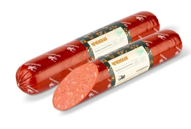 Колбаса п/к Кочевники Чеченская ХАЛЯЛЬ в/у 600 г