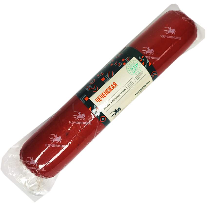 Колбаса п/к Кочевники Чеченская ХАЛЯЛЬ в/у 600 г