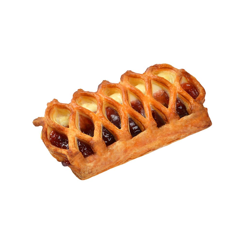 Слойка Черёмушки с клубнично-творожной начинкой 90г