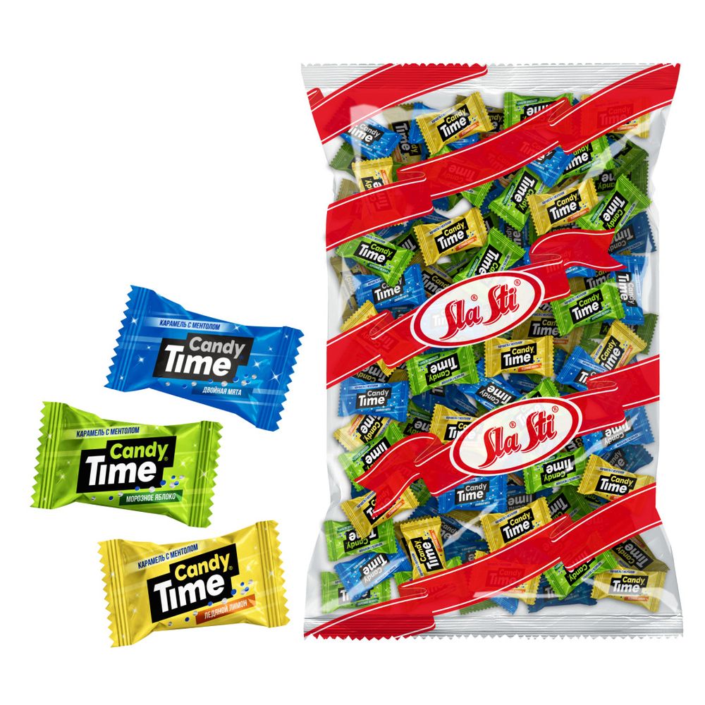 Карамель SlaSti Candy time мини микс 1 кг