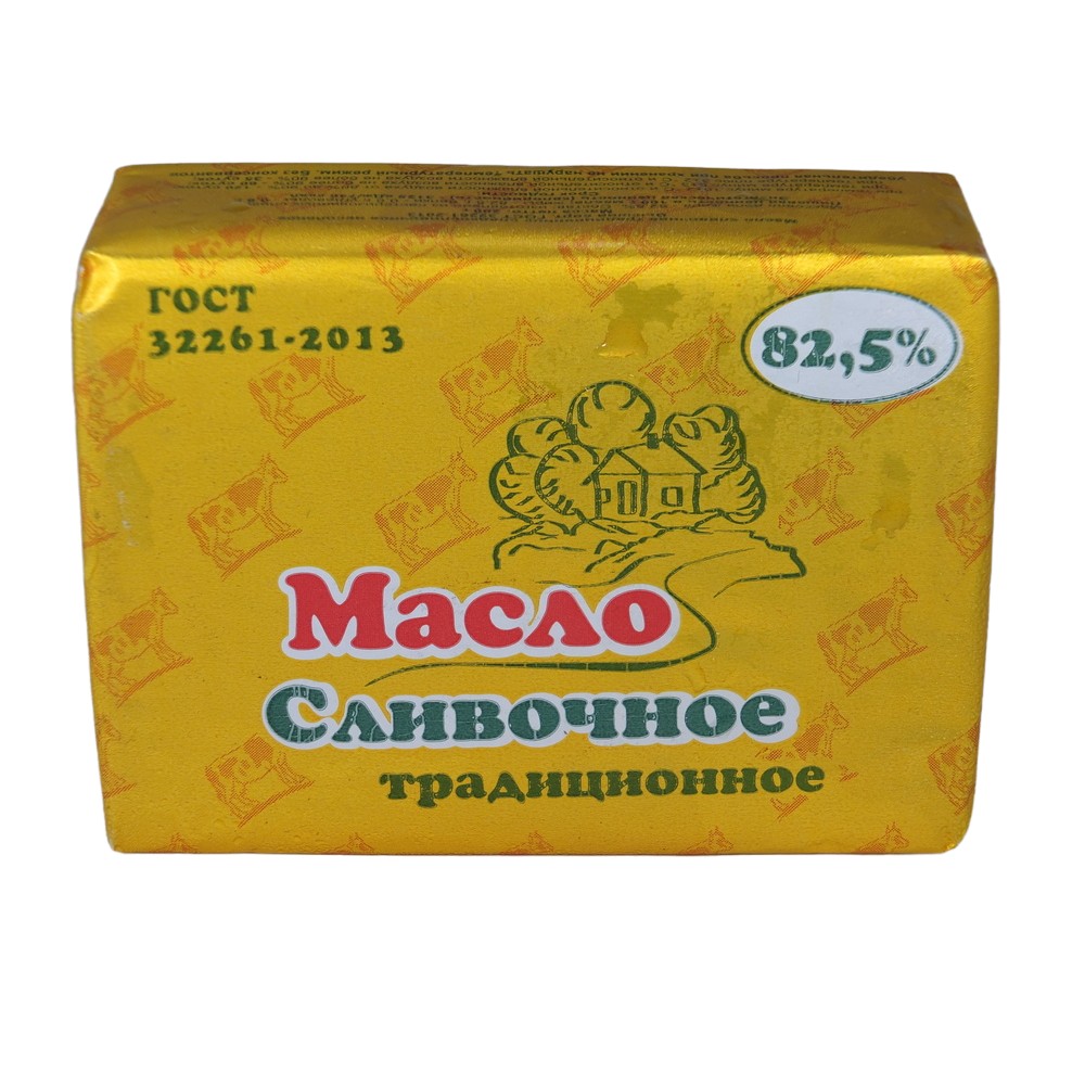 Масло сливочное Традиционное фас. ГОСТ 32261-2013 82,5% 200гр