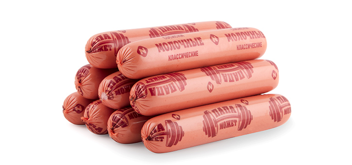 Сосиски Папа Может Молочные Классические п/о мгс 2*4