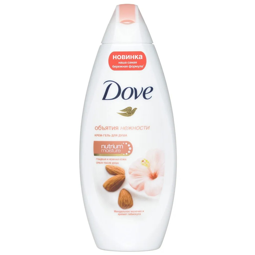 Крем-гель DOVE для душа Миндальное молочко с ароматом Гибискуса 225мл*12