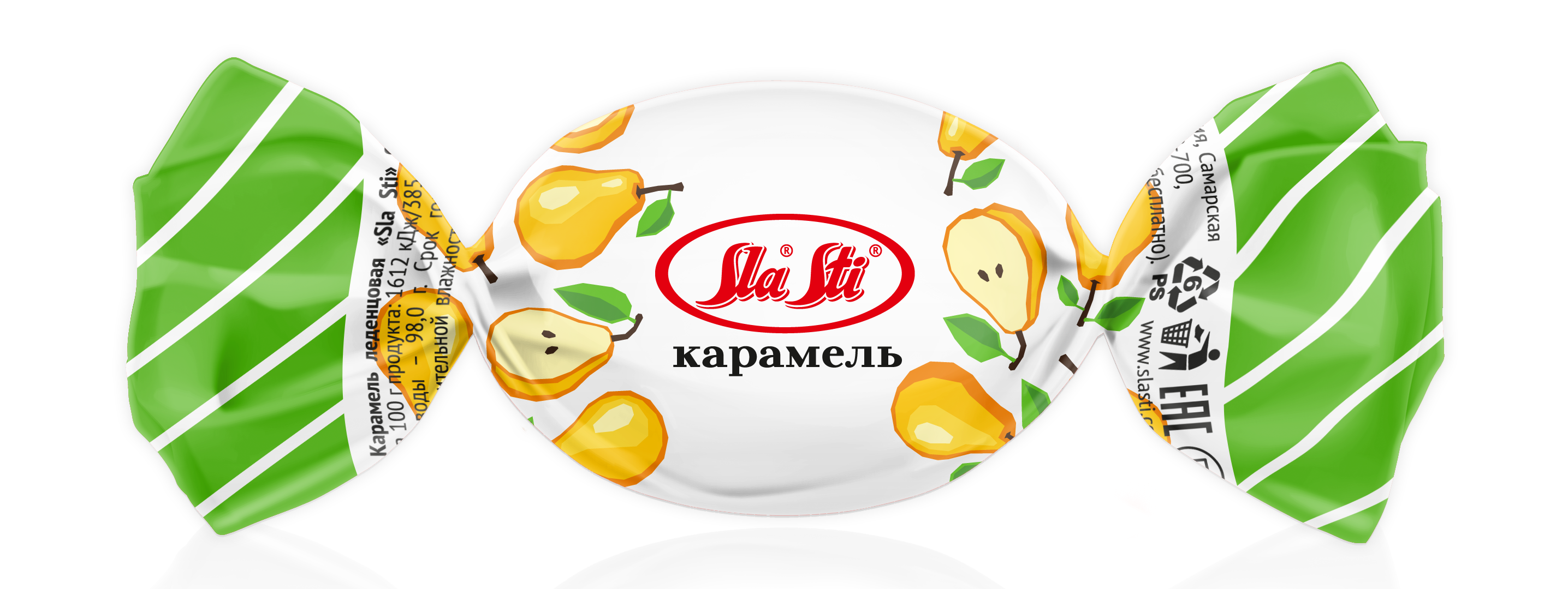 Карамель Сласти со вкусом дюшеса (вложение 3кг) флоу-пак 200г