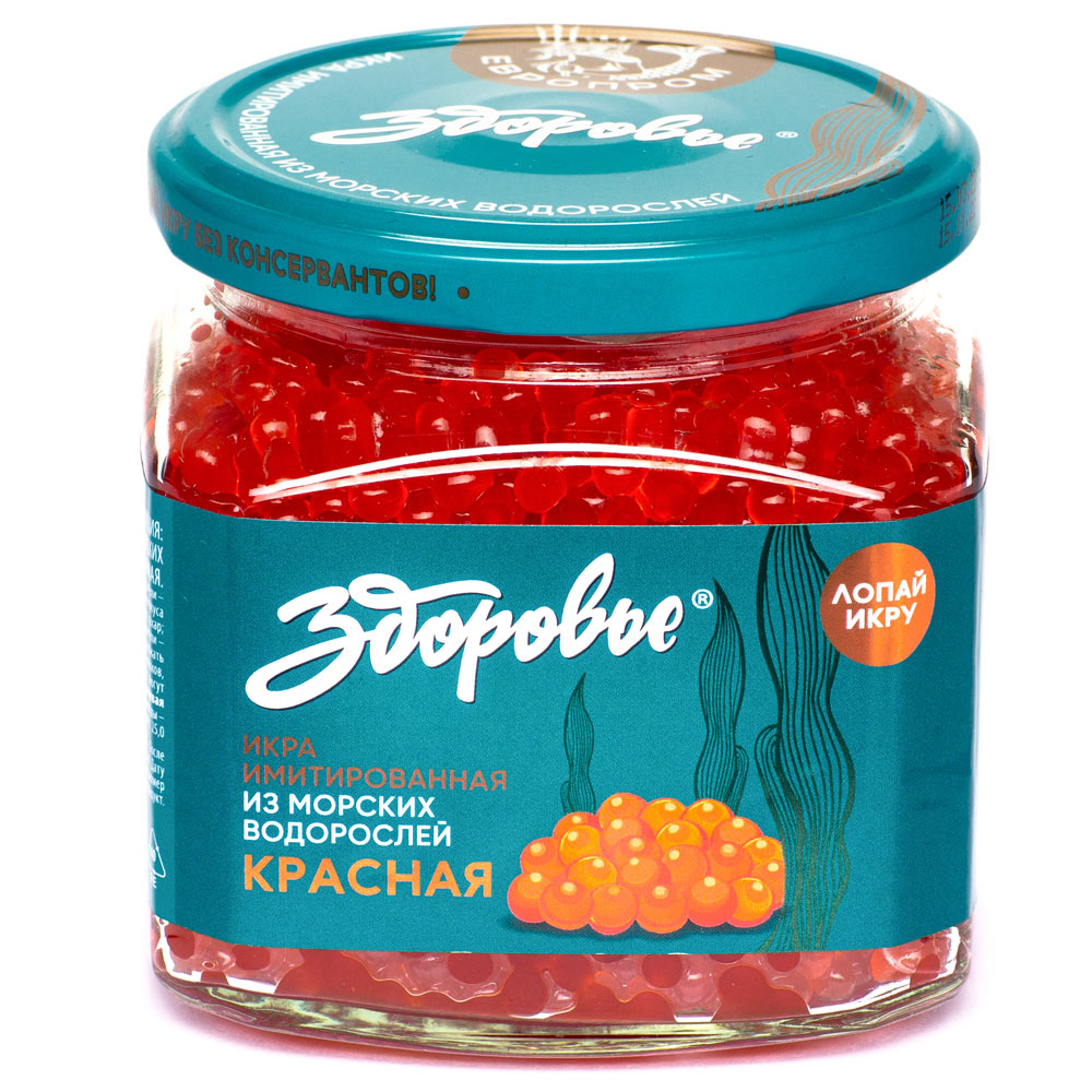 Пресервы Европром Икра имитированная Красная Здоровье 420 г. ст/б