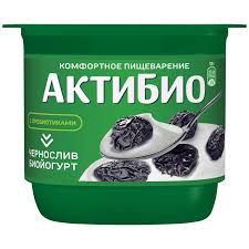 Биойогурт обогащенный АктиБио чернослив 2,9% 130г (12)