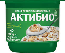 Биойогурт обогащенный АктиБио отруби-злаки 2,9% 130г (12)