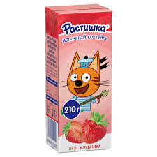 РАСТИШКА МОЛОЧНЫЙ КОКТЕЙЛЬ КЛУБНИКА ТВАS 210г (18)