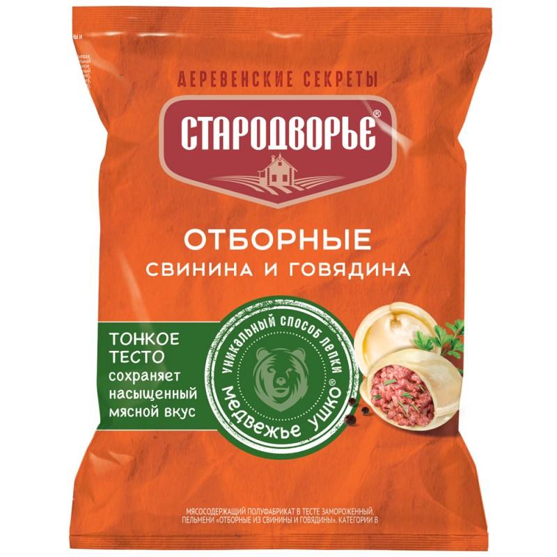 Пельмени Отборные из свинины и говядины ТМ Стародворье ТС 0,43 кг (180сут)