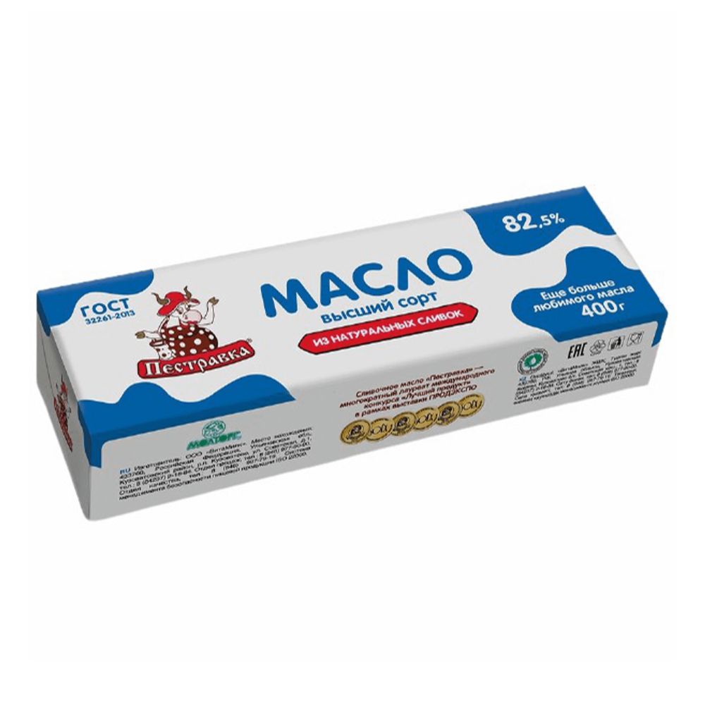 Регион Масло Пестравка Традиционное 82,5% Фольга 400 г