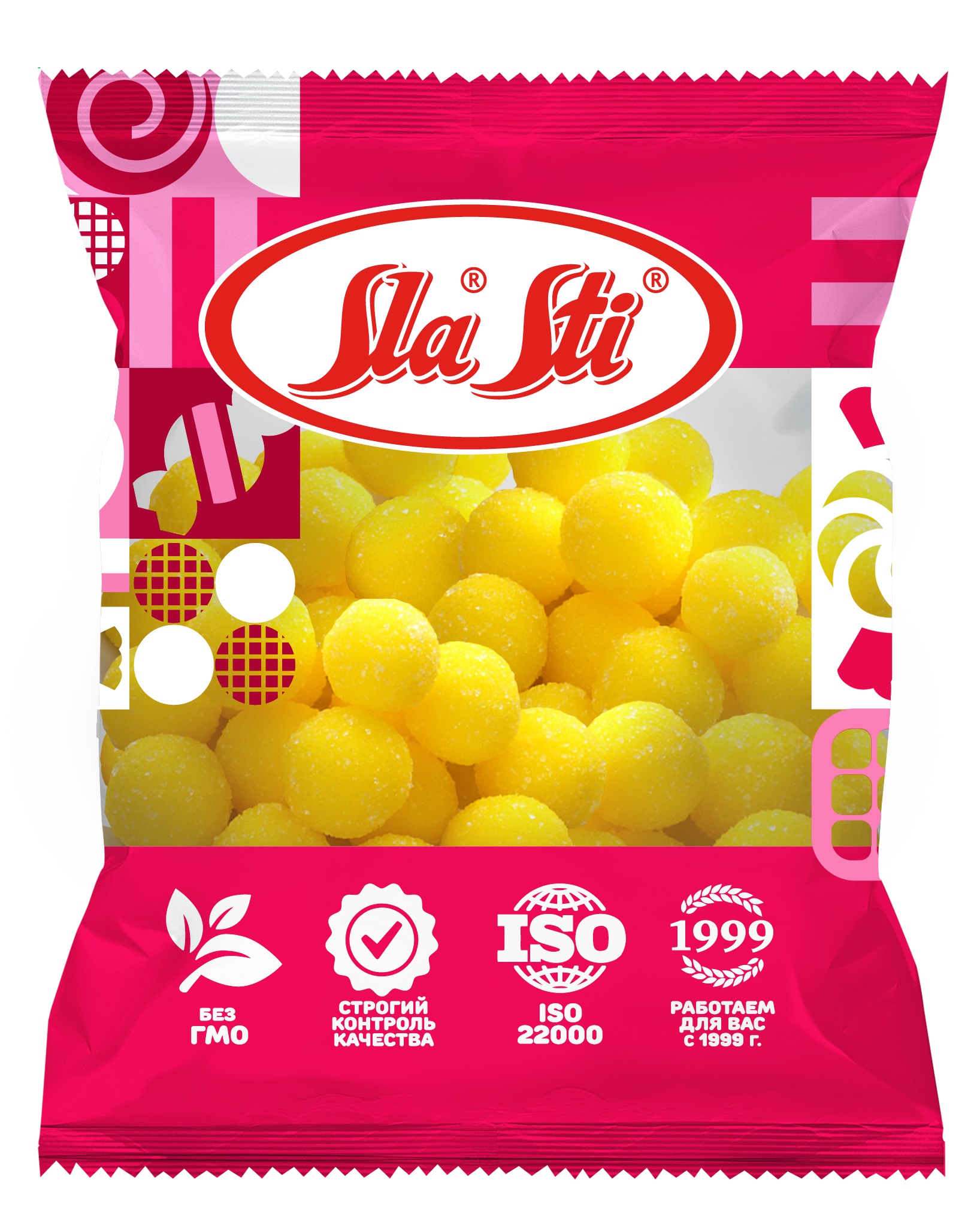 Драже Сласти лимон флоу-пак 400гр