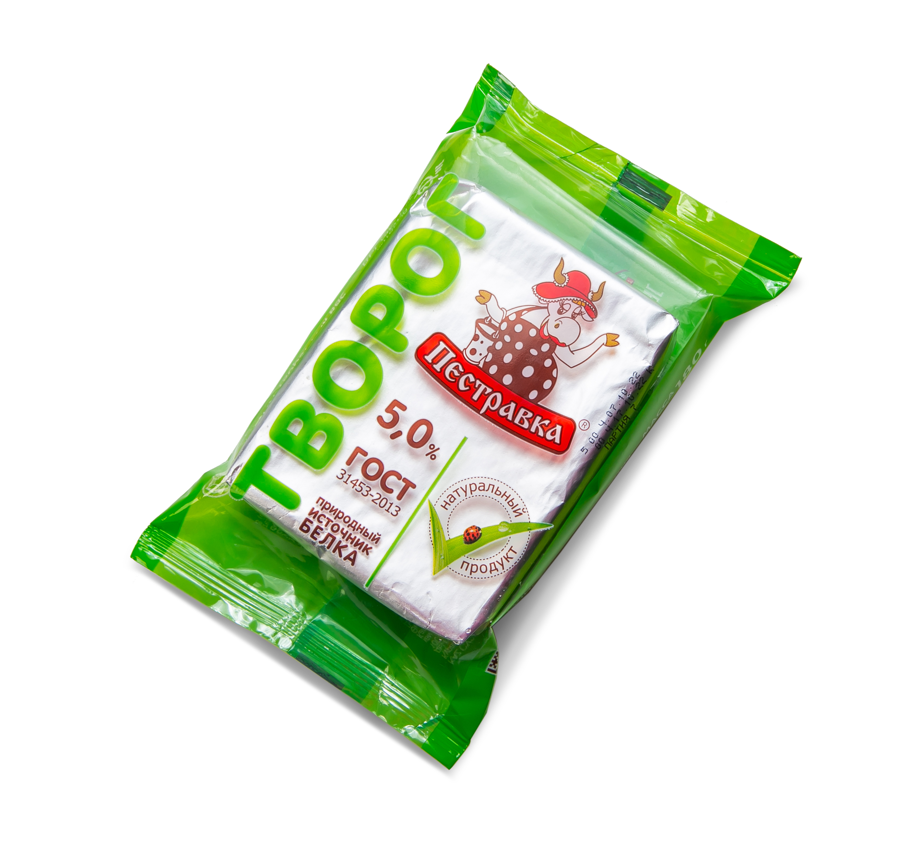 Творог Пестравка 5% флоу-пак 180г