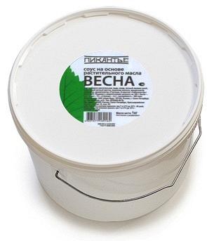 Соус Пикантье Весна на основе растительного масла для школьного питания 72% пл/ведро 1 л