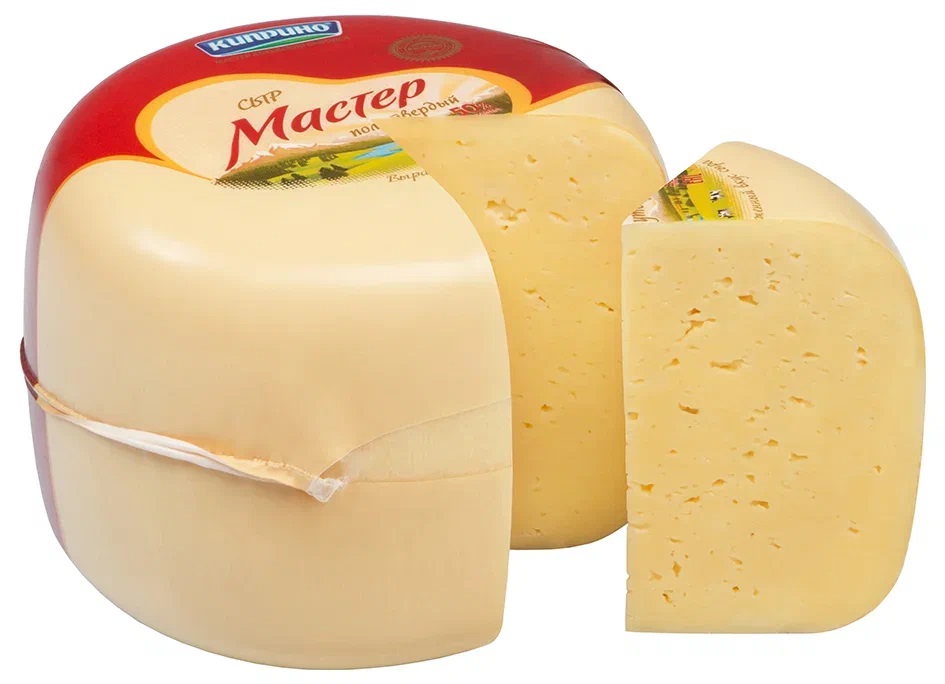 Сыр Киприно Мастер 50% Цилиндр Пленка вес 1,5 кг