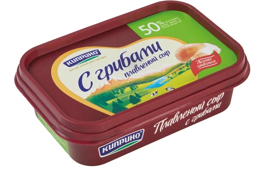 Сыр Киприно плавленный грибы ванночка 180 гр