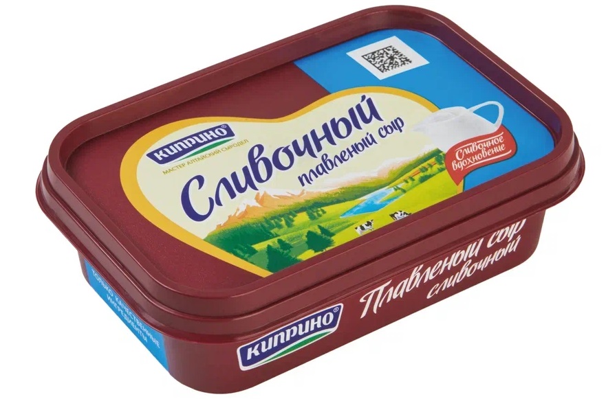 Сыр Киприно плавленный сливочный ванночка 180 гр