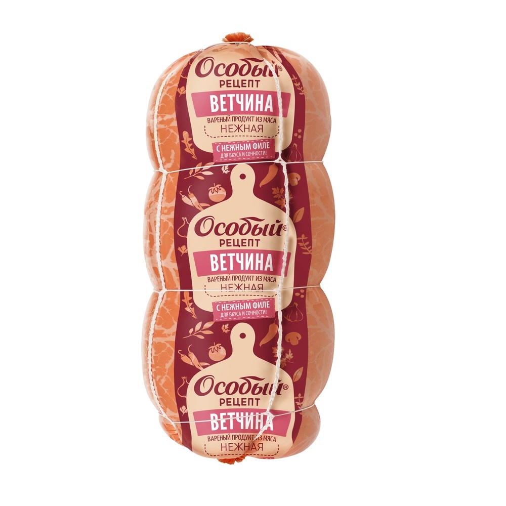 Ветчина вареная Нежная особая 0.4кг ТМ Особый рецепт